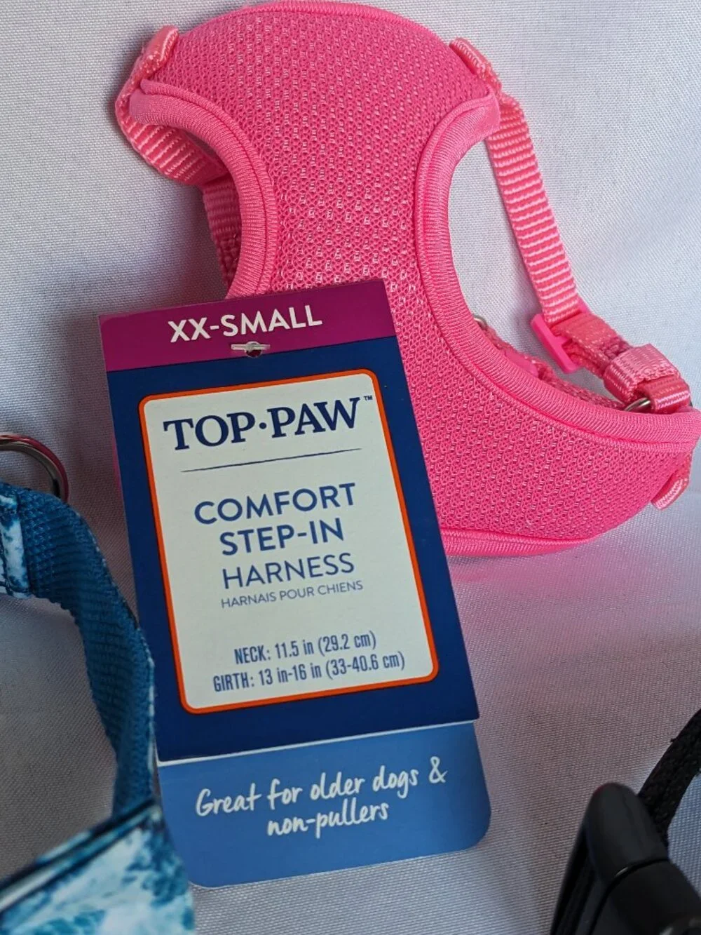Dog Collars (Various Sizes) & Harness Bundle Lot Valentine Bow Tie